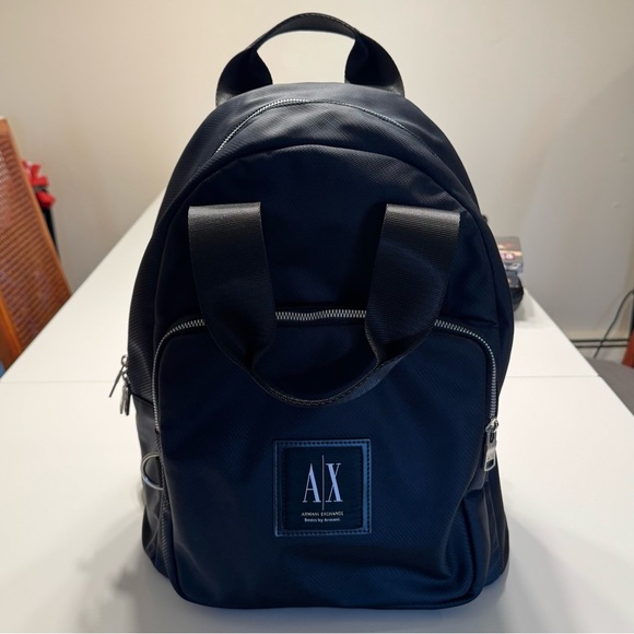 Men’s Armani Exchange Backpack - Black - Picture 1 of 9